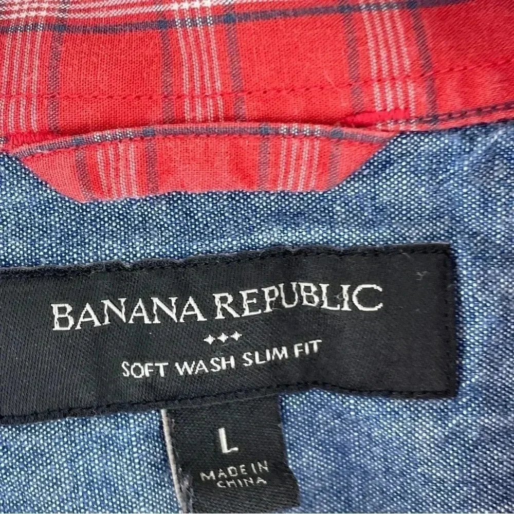 Banana Republic slim fit L Long Sleeve Button Down Shirt 3000